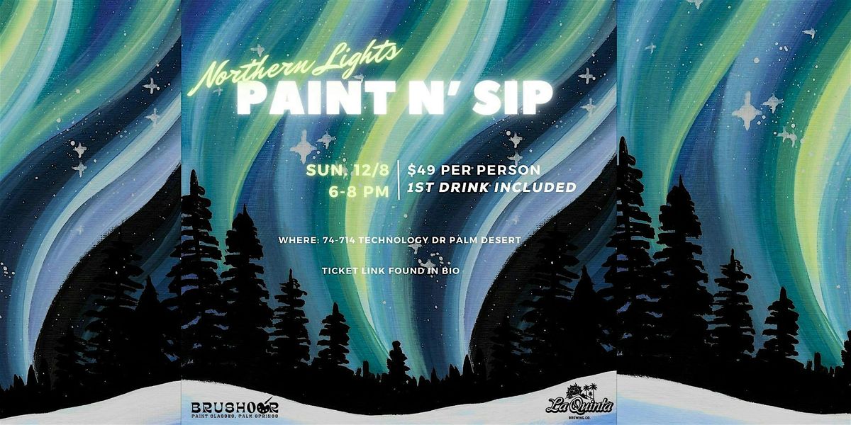 Paint and Sip the Northern Lights