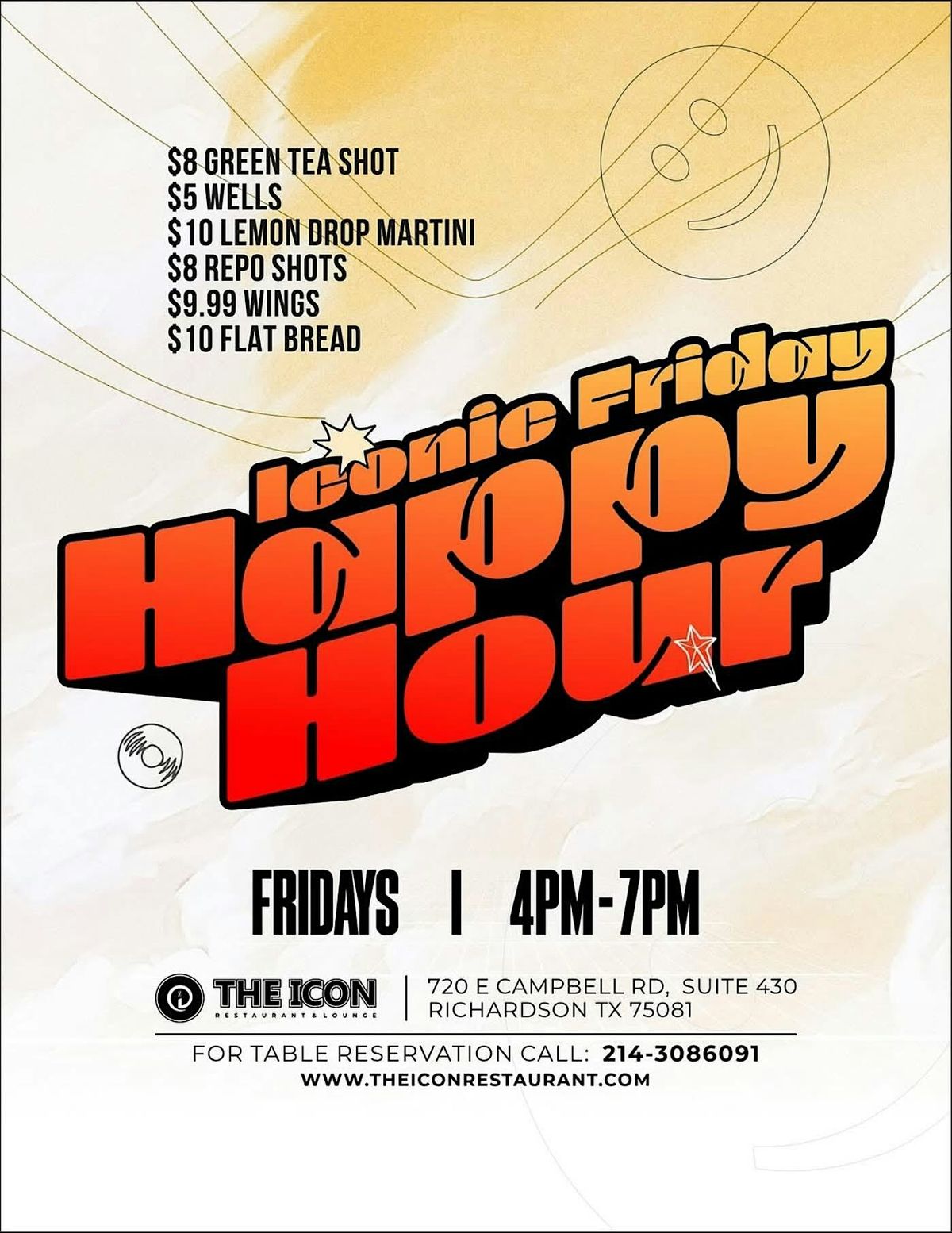 Friday happy hour at The Icon