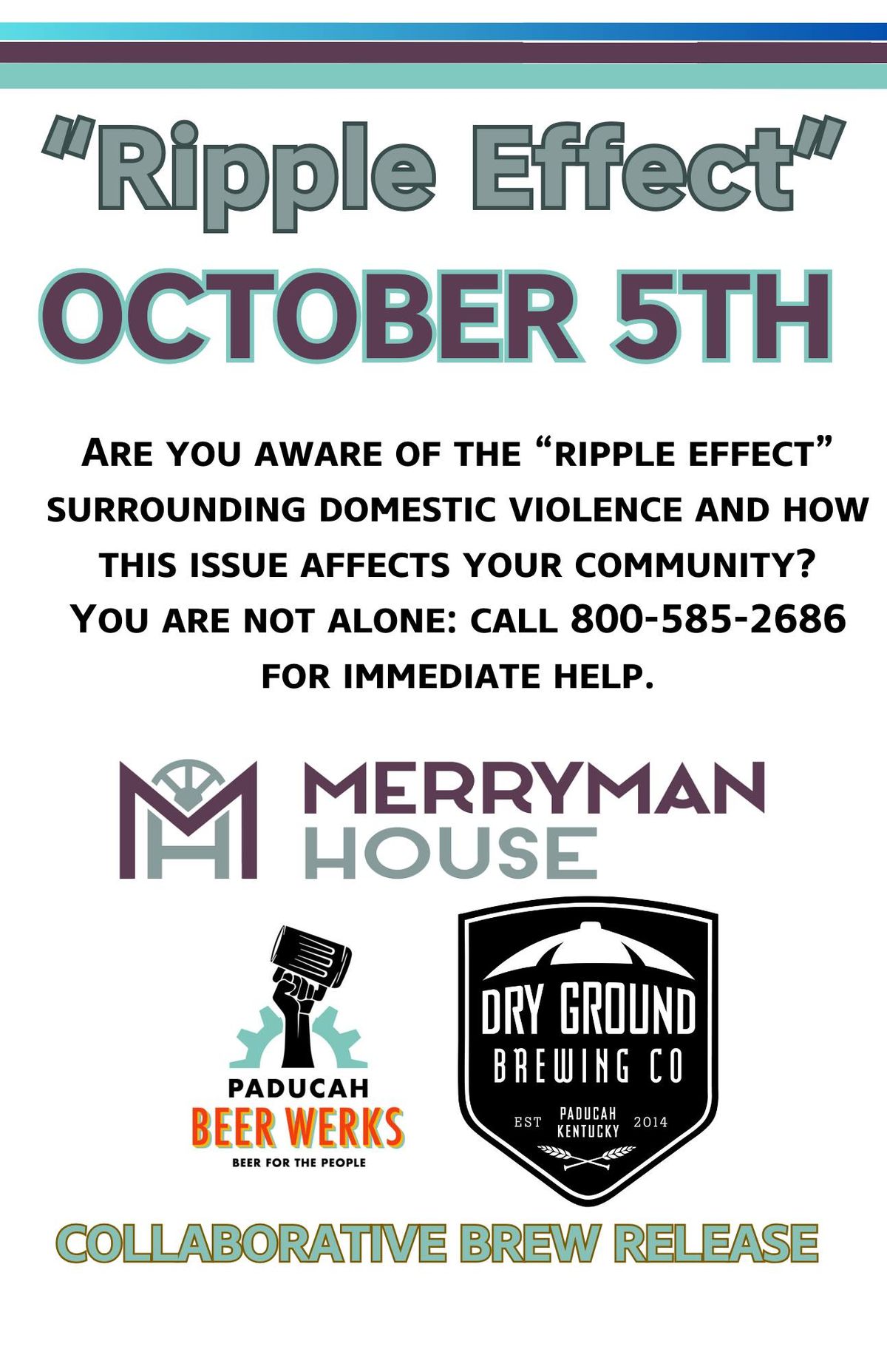 "Ripple Effect" Beer Release & Merryman House Fundraiser