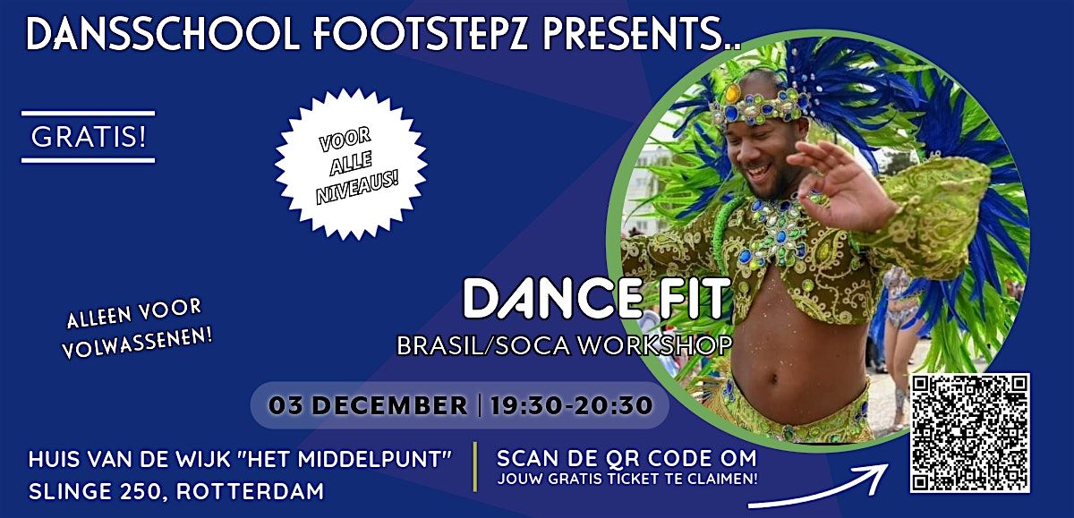 Dance Fit (brasil\/soca) dansworkshop GRATIS