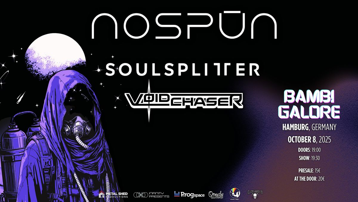 A Progressive Metal Evening with Nosp\u016bn, Soulsplitter & Voidchaser