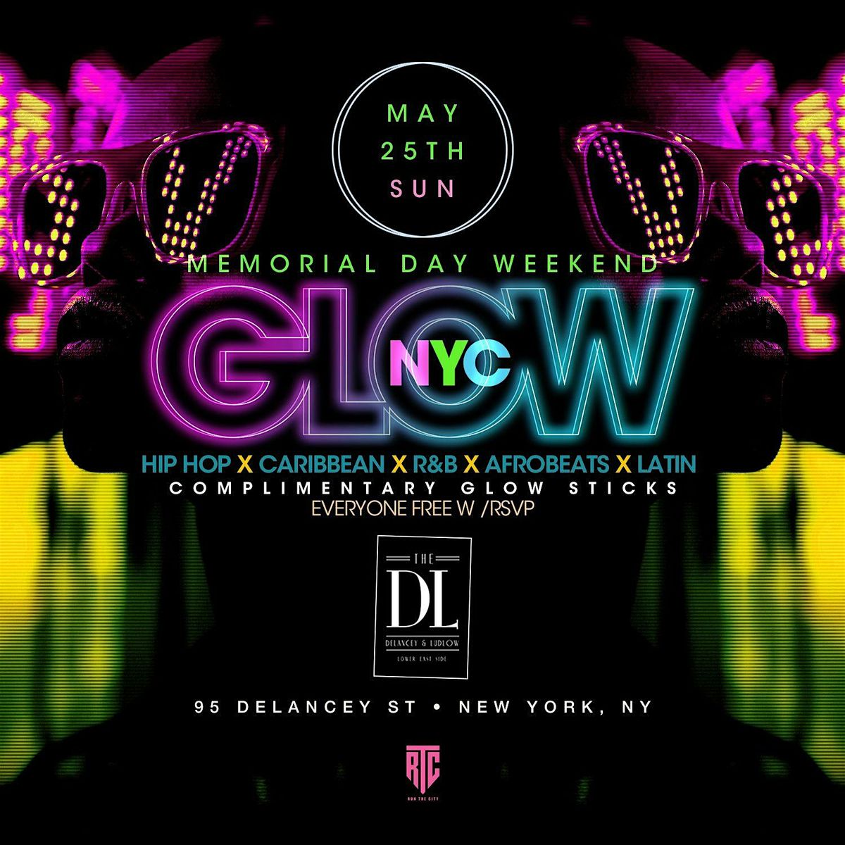 Memorial Day Weekend Glow Rooftop Party   @ The DL