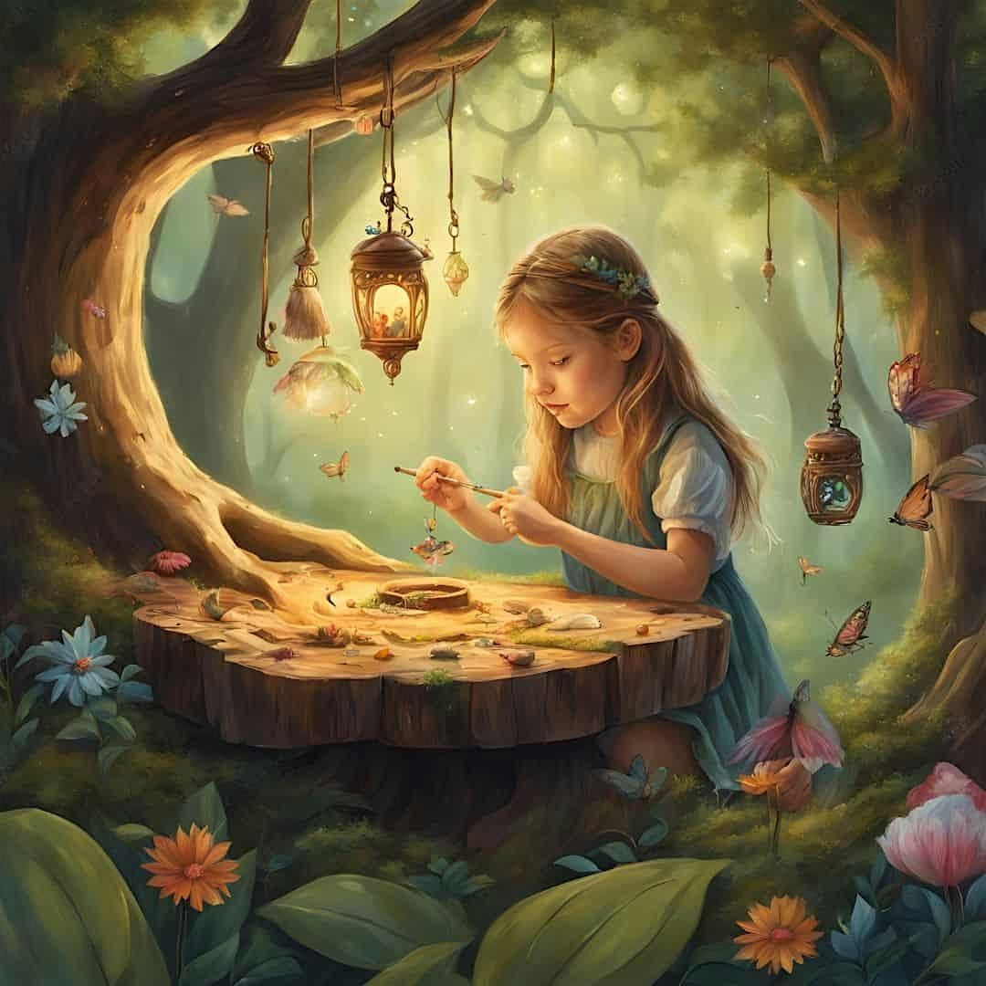 Colgantes M\u00e1gicos de Madera del Bosque Encantado