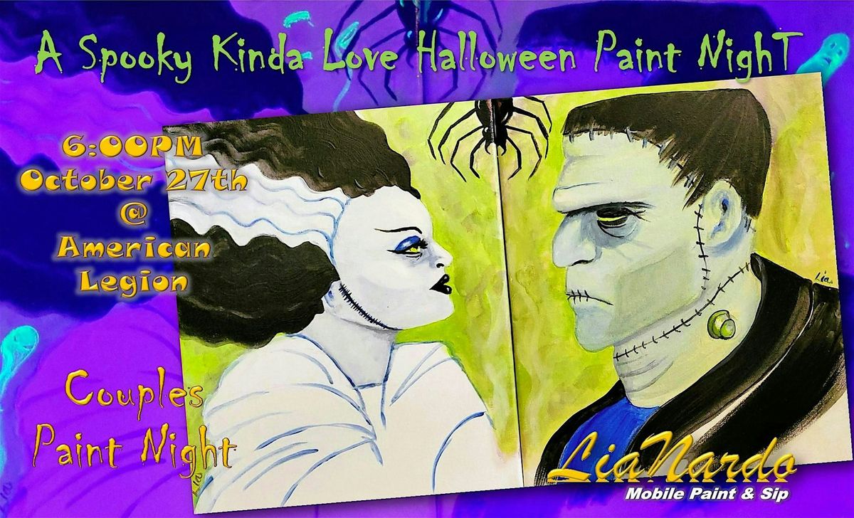 Spooky Kinda Love Halloween Couples Paint Night w\/LiaNardo