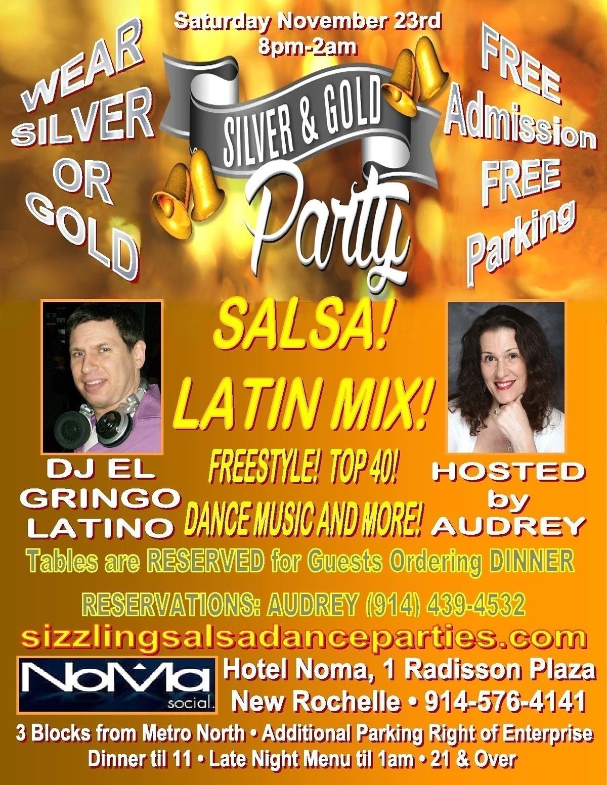 Sat 11\/23--SILVER & GOLD AFFAIR--SALSA! LATIN MIX! AND MORE!-FREE Admission&Parking-DjElGringoLatino