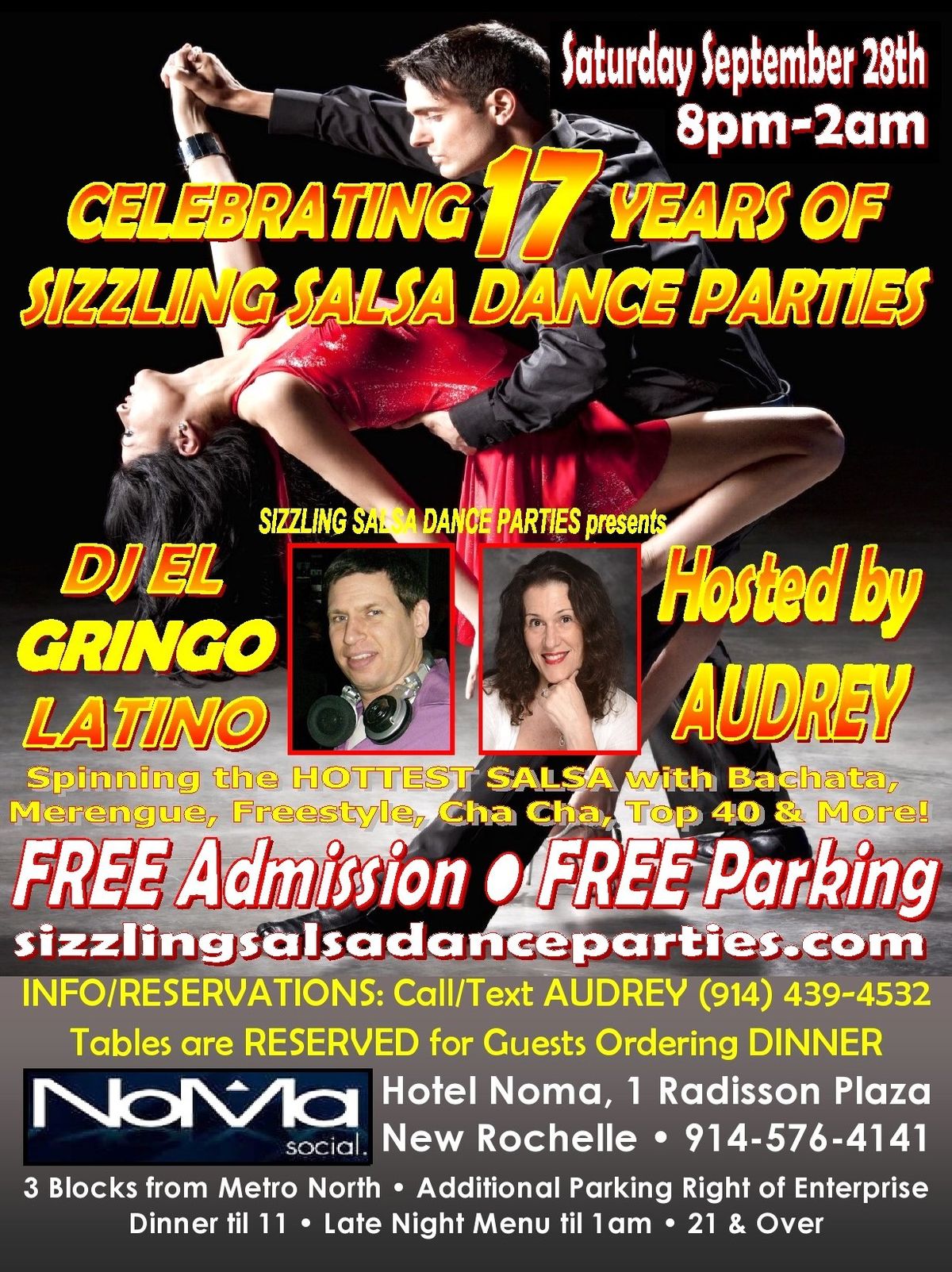 Sat 9\/28--17 YEAR B-DAY BASH!--FREE Admission & Parking--DJ EL GRINGO LATINO--Hosted by AUDREY