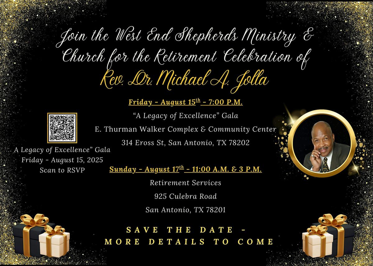Retirement Gala for Rev. Dr. Michael Jolla