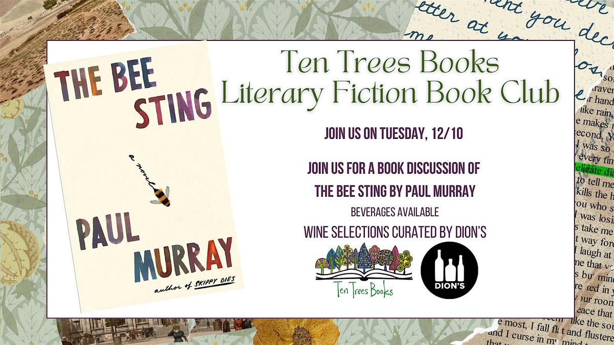 Literary Fiction Book Club - The Bee Sting