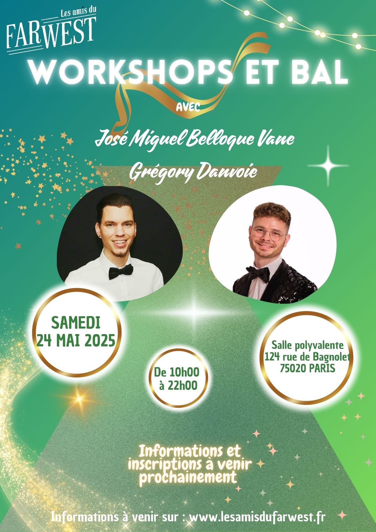 Workshops et bal avec Jos\u00e9 Miguel Belloque Vane et Gr\u00e9gory Danvoie