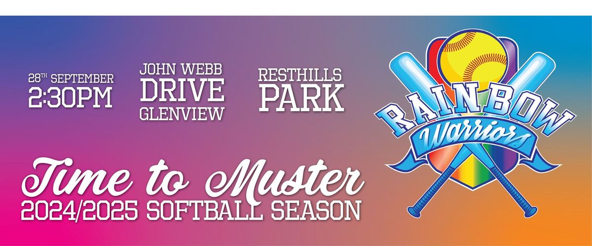 Rainbow Warriors Softball Muster