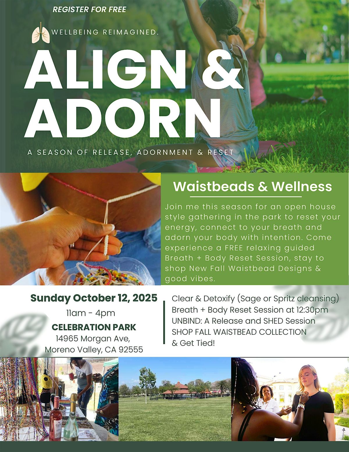 ALIGN & ADORN | Waistbead + Wellness Day