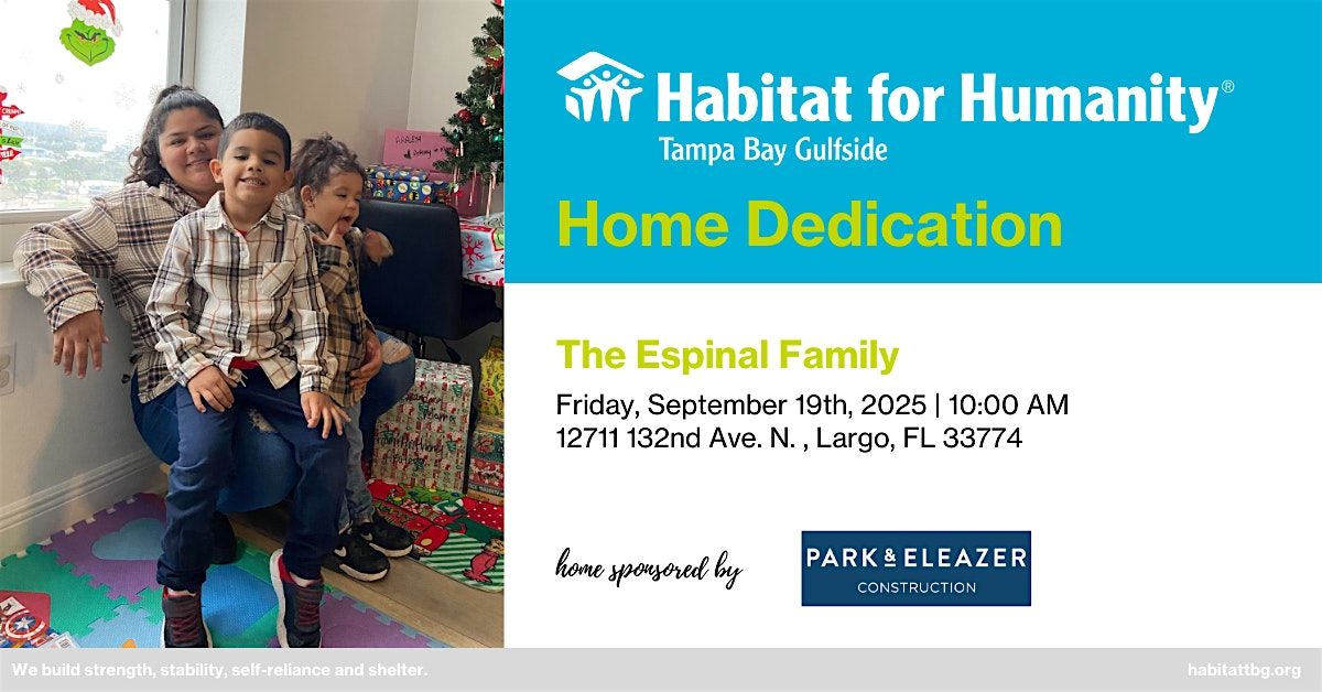 The Espinal Family Home Dedication