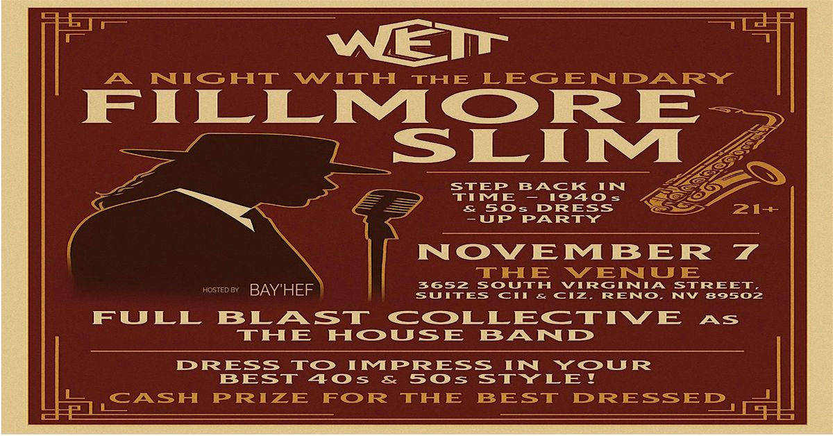 A Night With The Legendary Fillmore Slim -  A Harlem Renaissance Party
