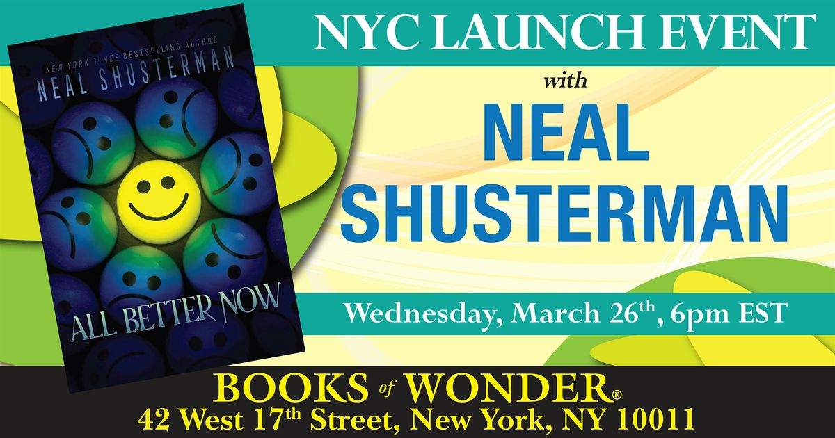 Join Us for the Launch of Neal Shusterman's Latest Thrilling Title!