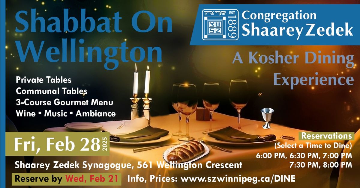 Shabbat On Wellington: A Kosher Dining Experience