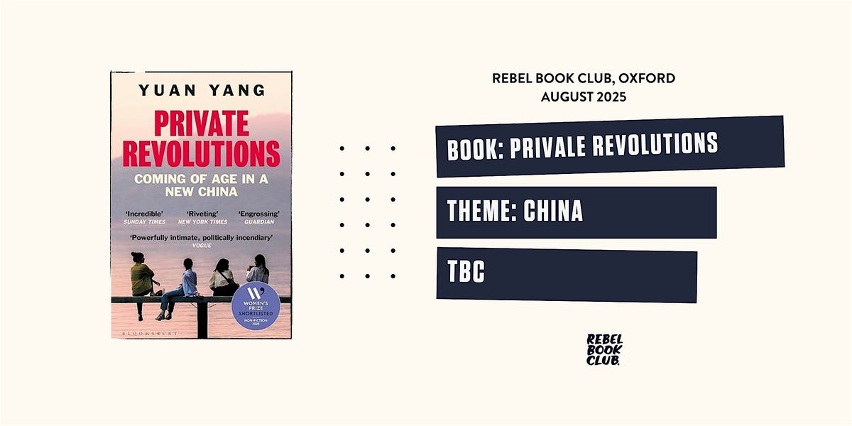 Rebel Book Club Oxford x CHINA
