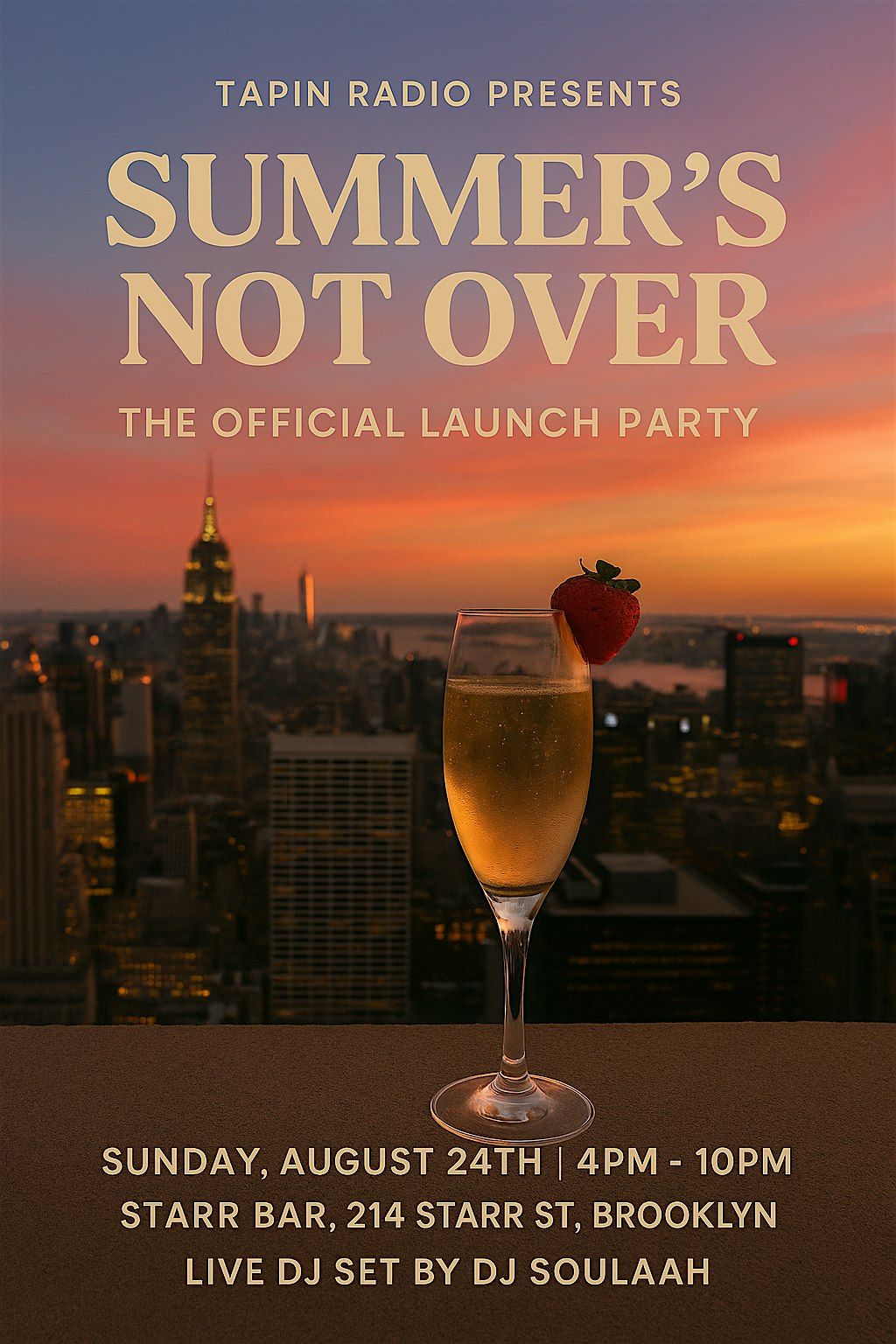 TapIn Radio Presents: Summer's Not Over. The Official Launch Party