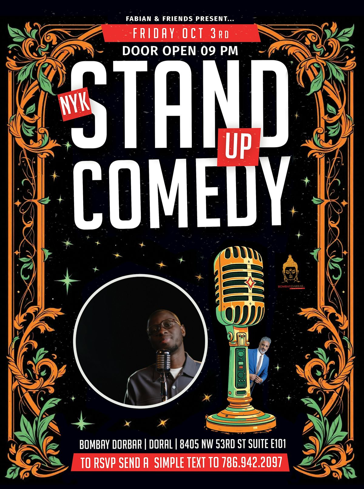 NYK Stand Up Comedy (DORAL) FRIDAY OCT 3rd