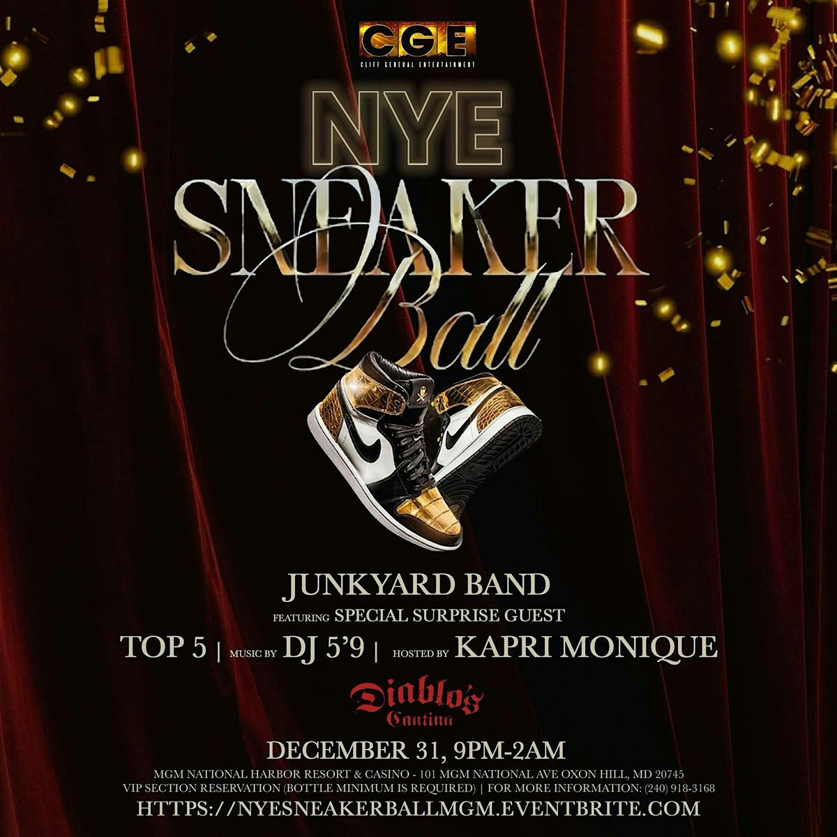 CGE Presents NYE SNEAKER BALL
