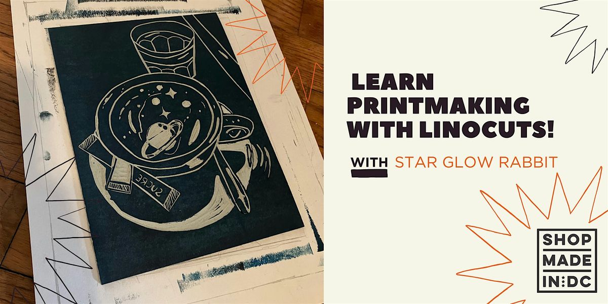 Learn Printmaking with Linocuts! w\/ Star Glow Rabbit