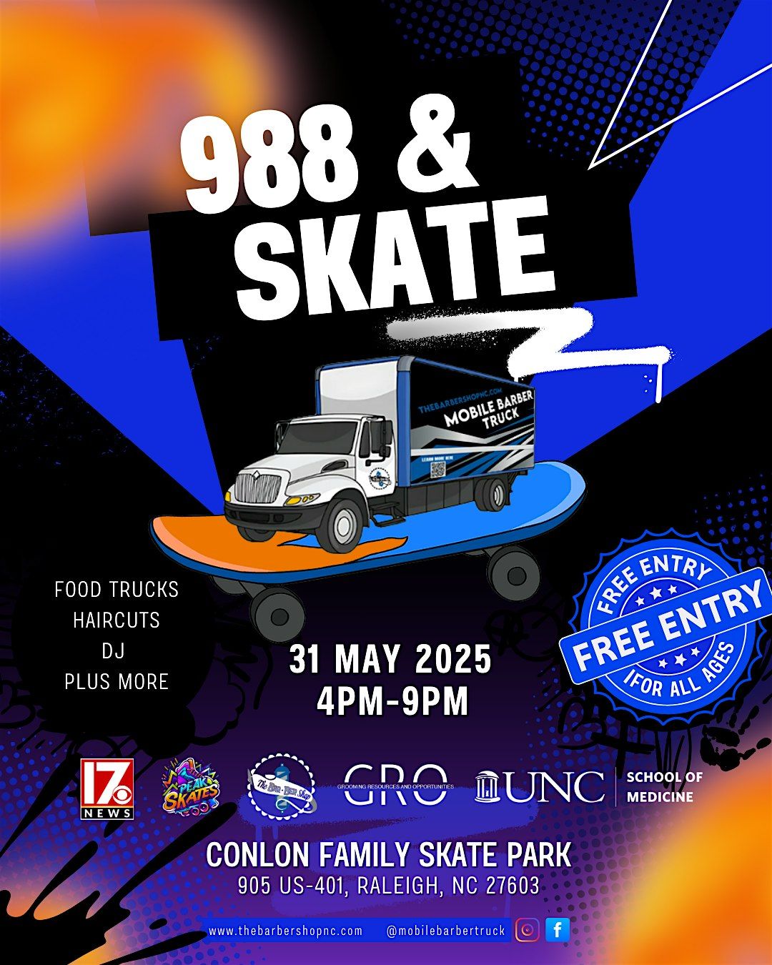988 & SKATE: ROLLING FOR MENTAL HEALTH!