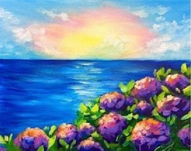 California Coastline Paint Night Party