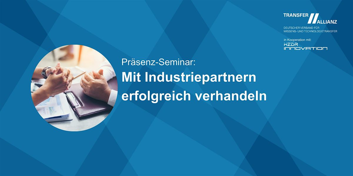 Mit Industriepartnern erfolgreich verhandeln (2925)