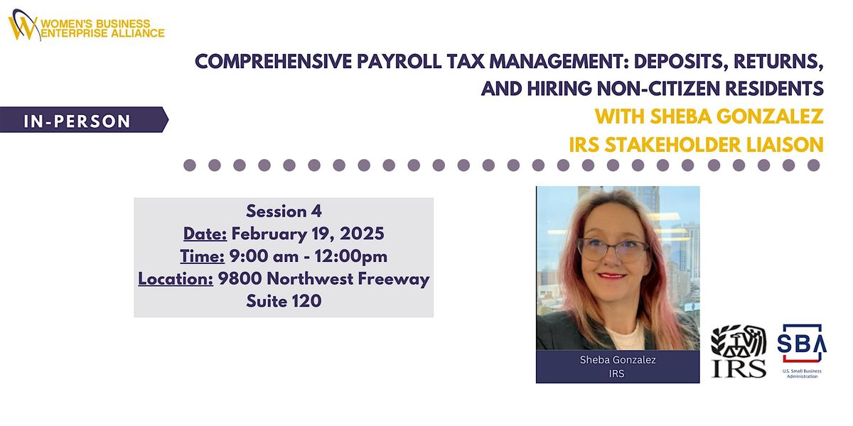 Comprehensive Payroll Tax Management: Deposits, Returns, and Hiring