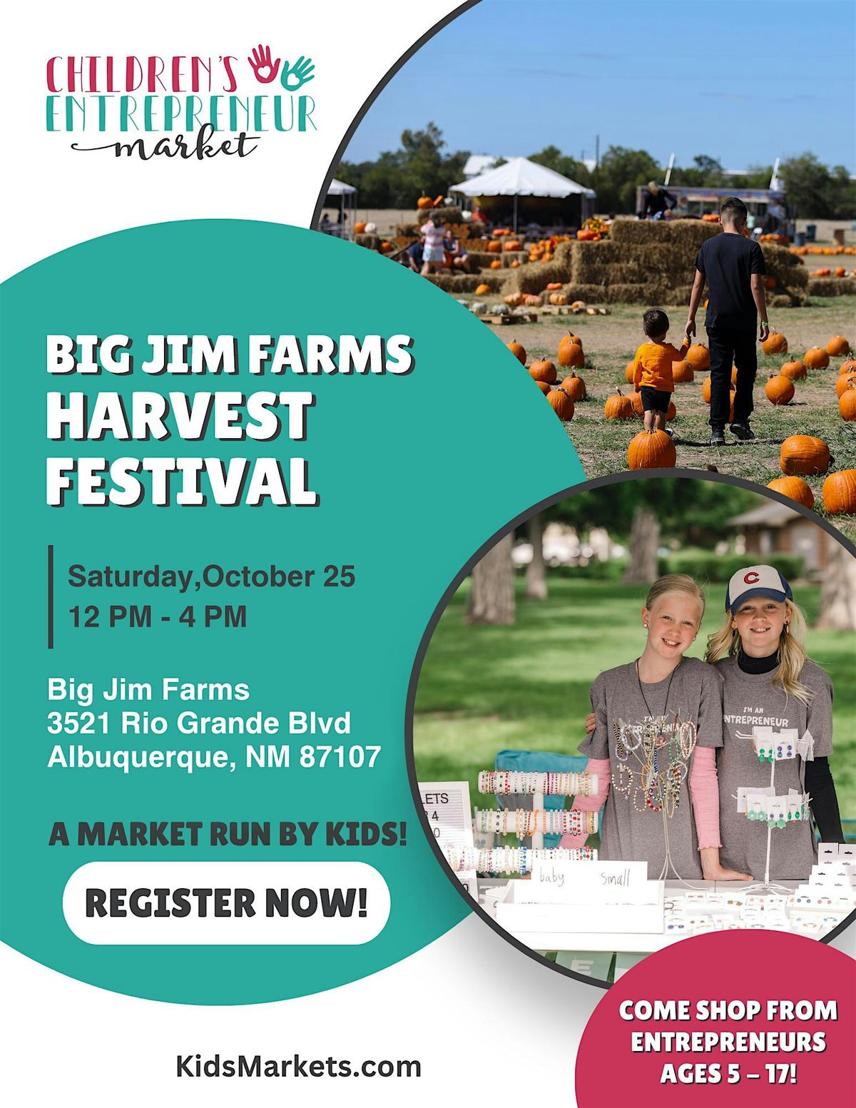 Children\u2019s Entrepreneur Market at Big Jim Farms Harvest Festival
