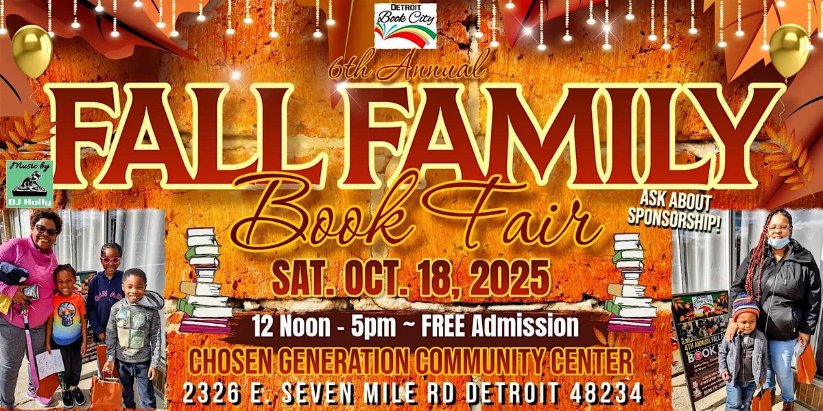 Detroit Book City's 6th Annual Fall Family Book Fair 2025