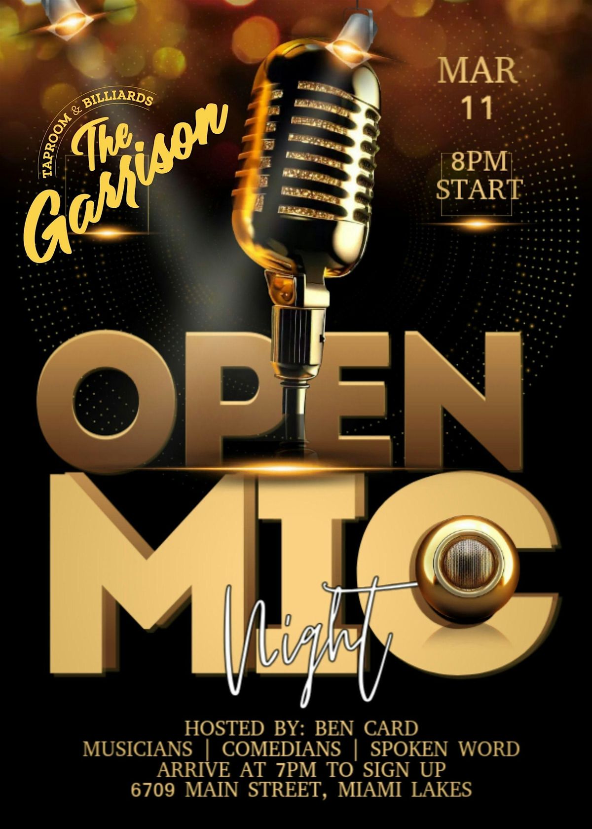 All Arts Open Mic @ The Garrison