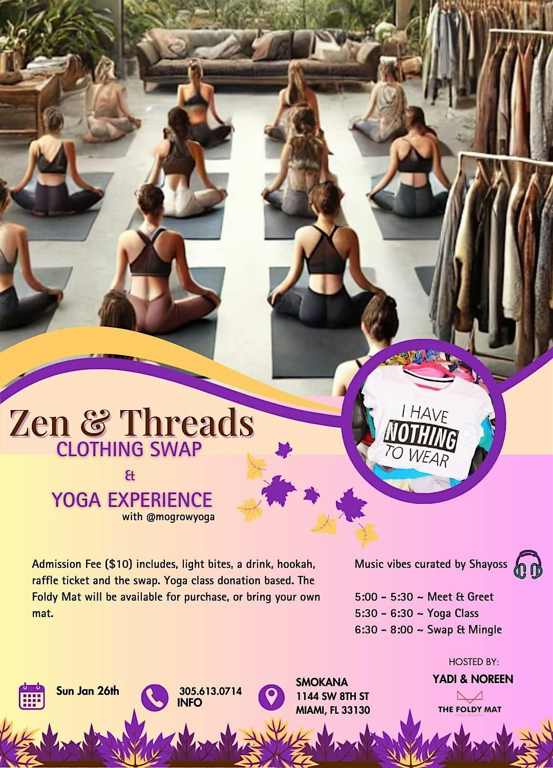 Zen and Threads - Yoga + Clothing Swap