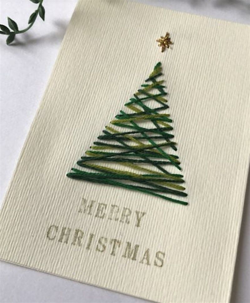 Personalized Embroidered Christmas Card Workshop