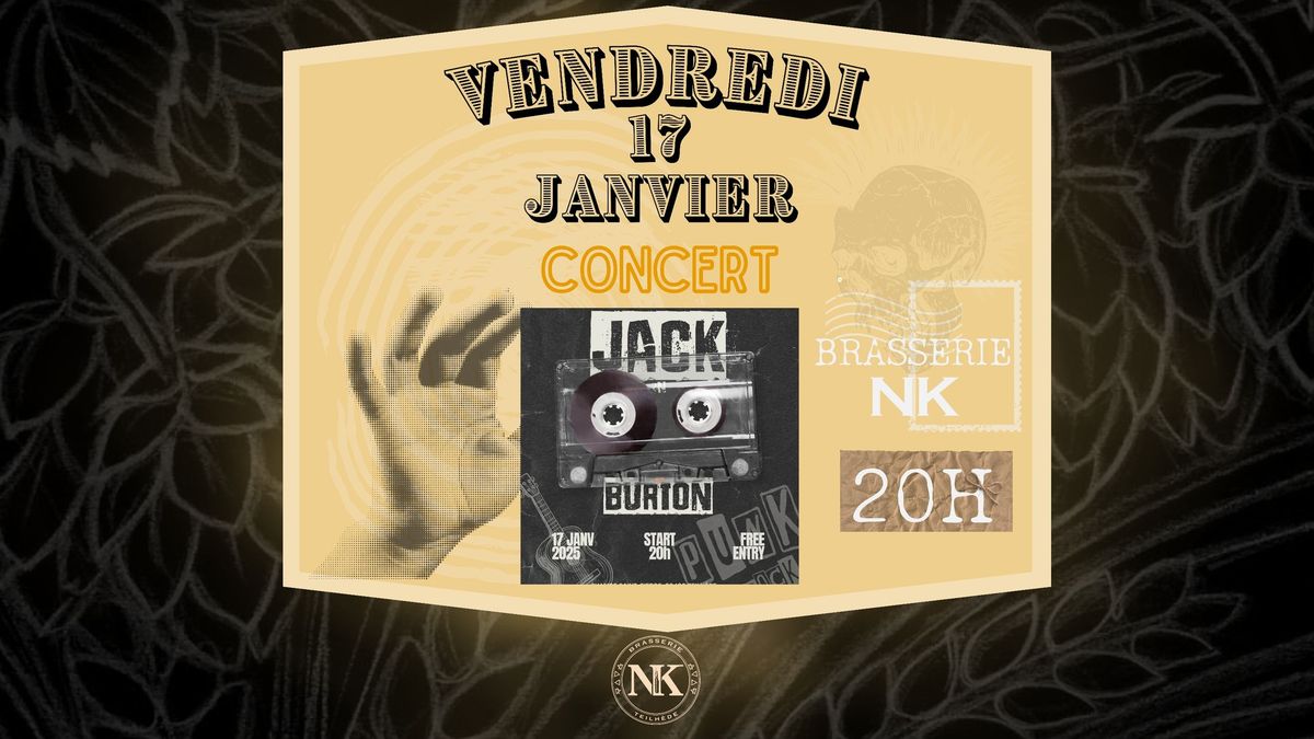 \ud83c\udfb6\u2744\ufe0fJack Burton en concert \u00e0 la Brasserie NK \u2744\ufe0f\ud83c\udfb6