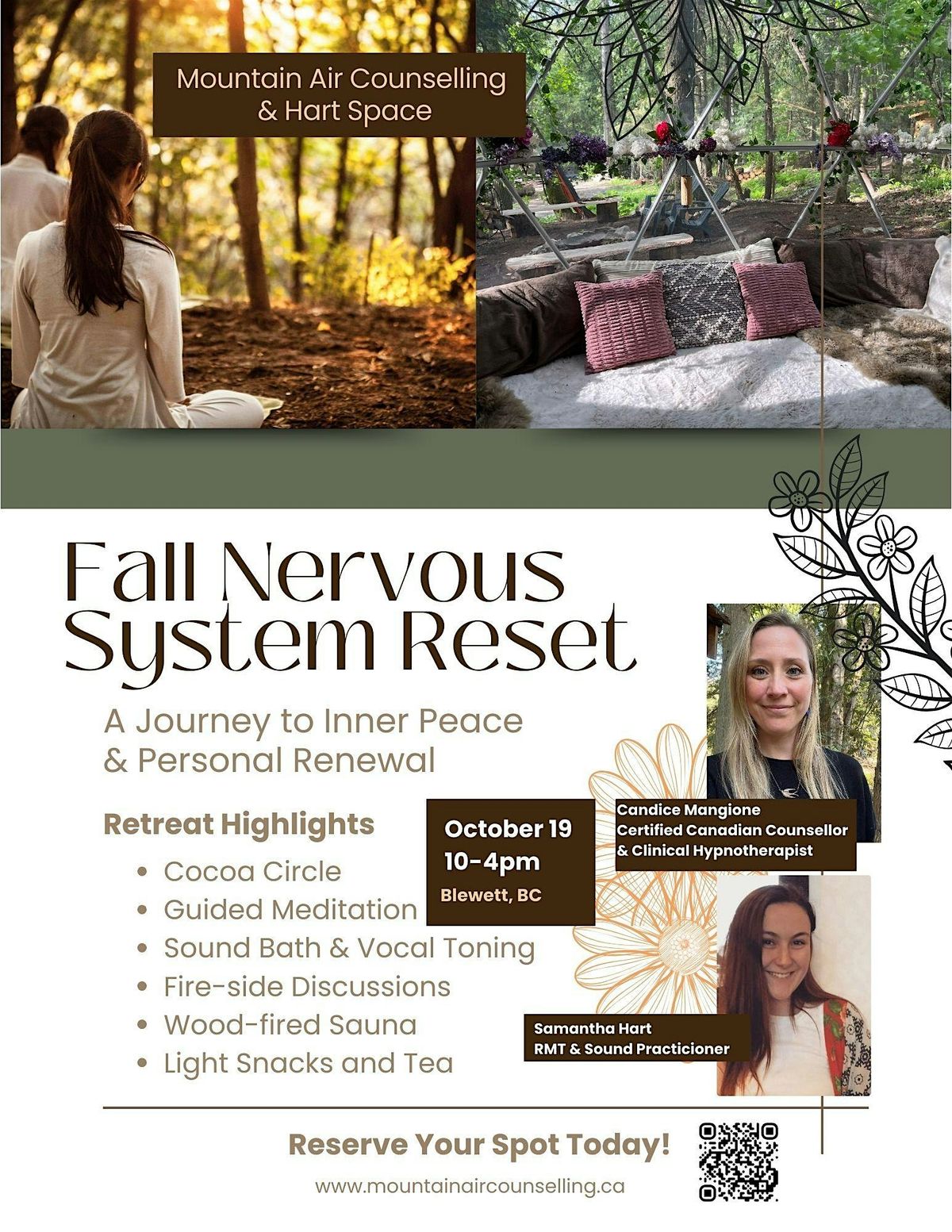 Fall Nervous System Reset: One Day Women\u2019s Retreat