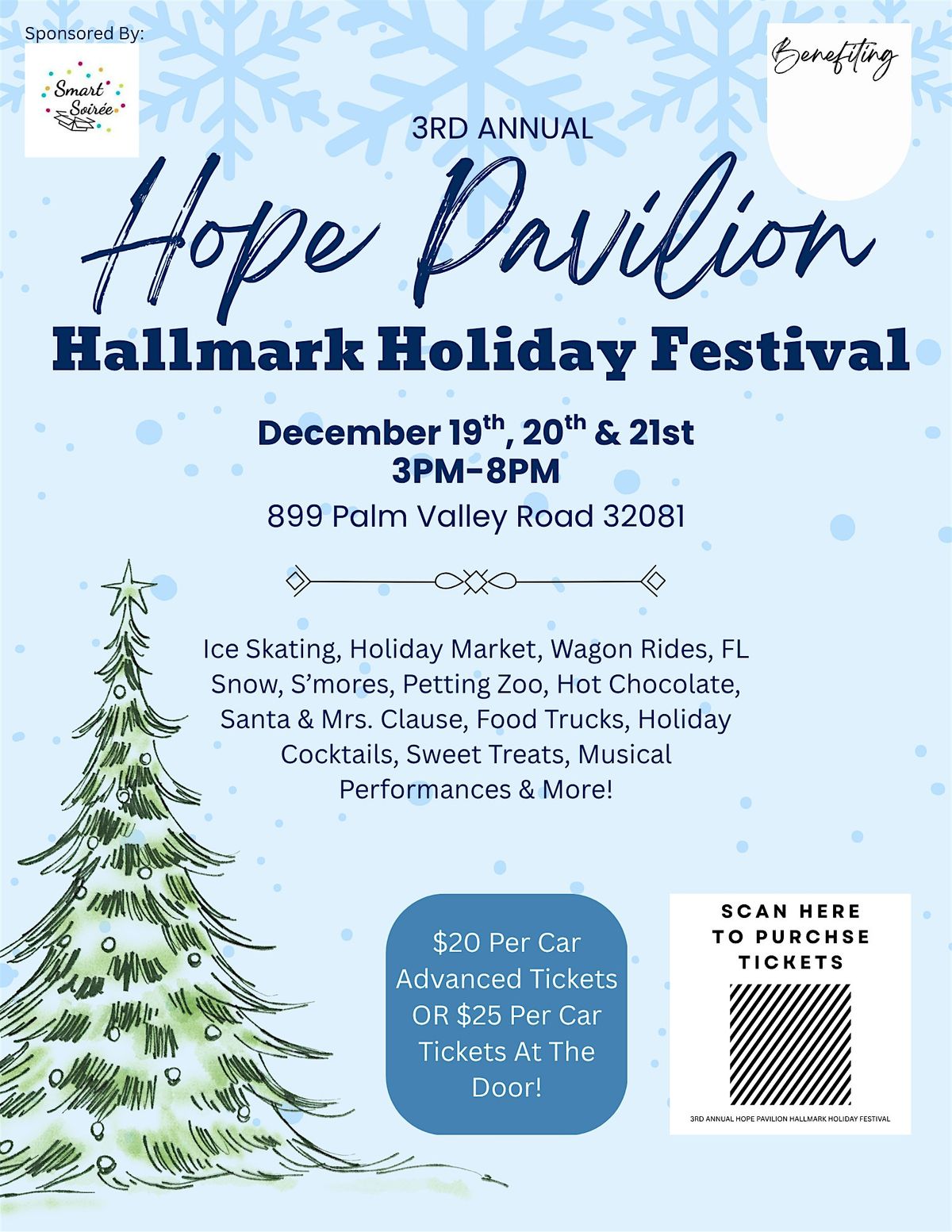 3rd Annual Hope Pavilion Hallmark Holiday Festival, Dec 19th, 20th, 21st!