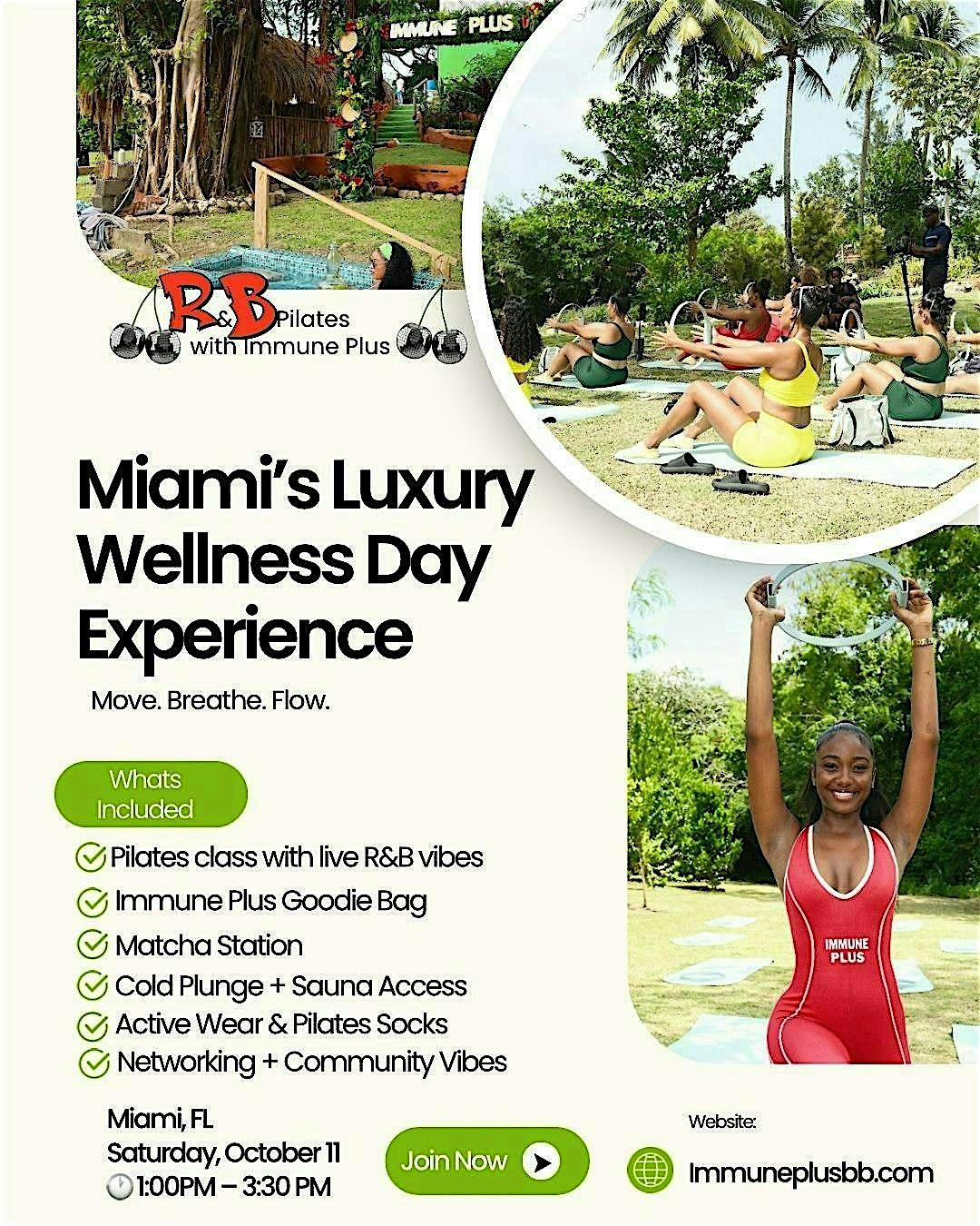 Immune Plus R&B Pilates Wellness Event
