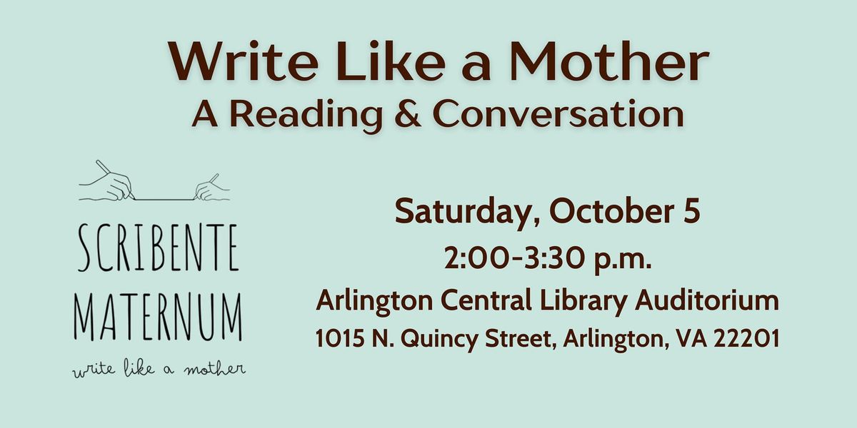 Write Like a Mother reading & conversation 