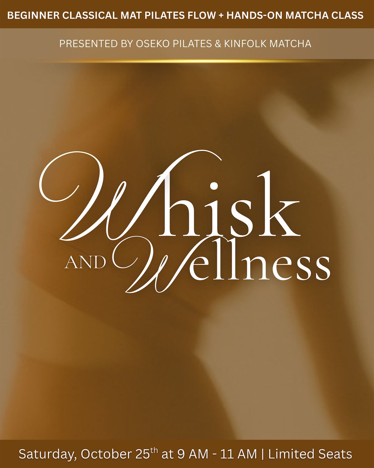 Whisk & Wellness: Beginner Classical Mat Pilates and Hands-On Matcha Class
