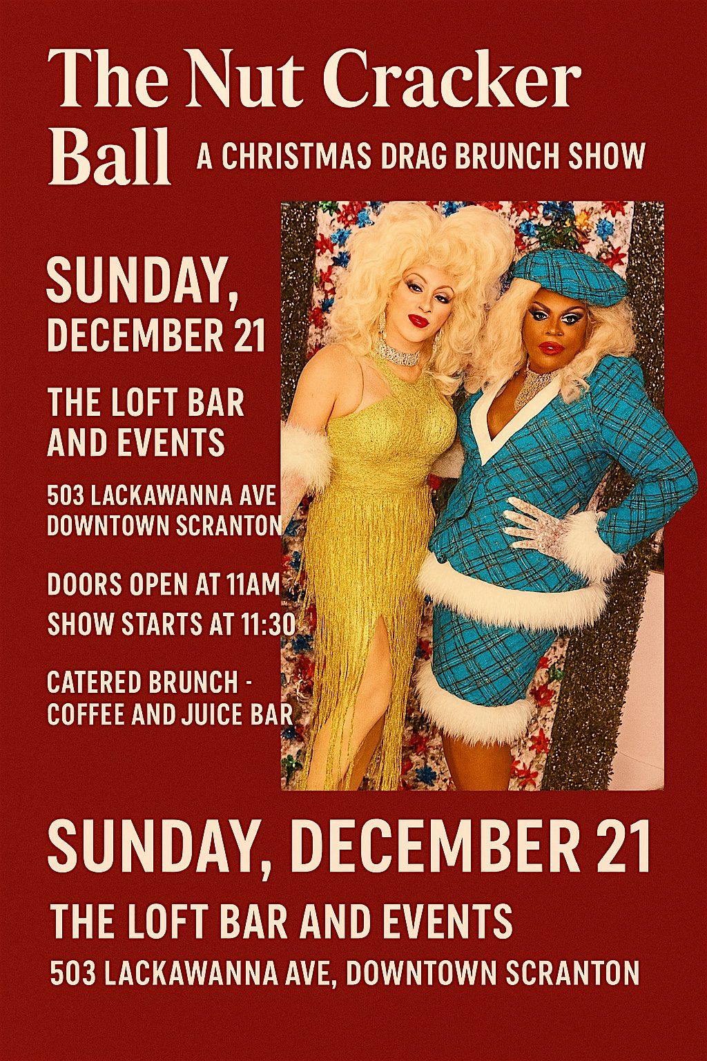 The NUTCRACKER Ball brunch drag show.