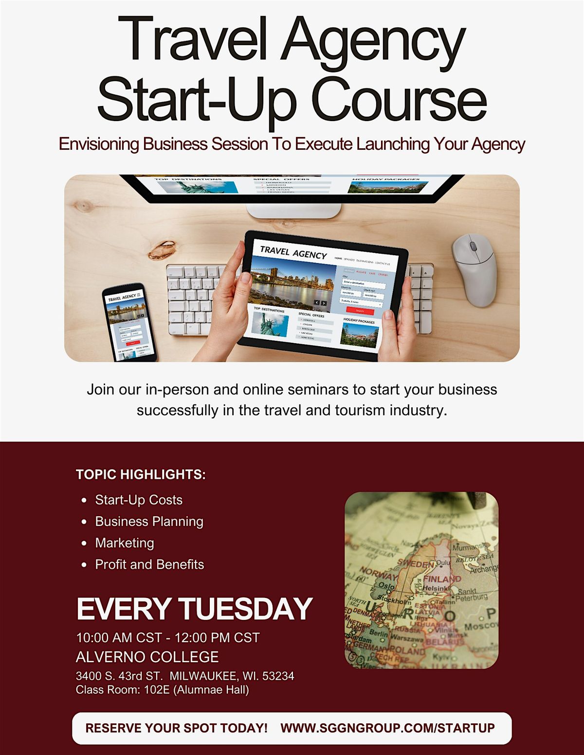TRAVEL AGENCY START-UP COURSE