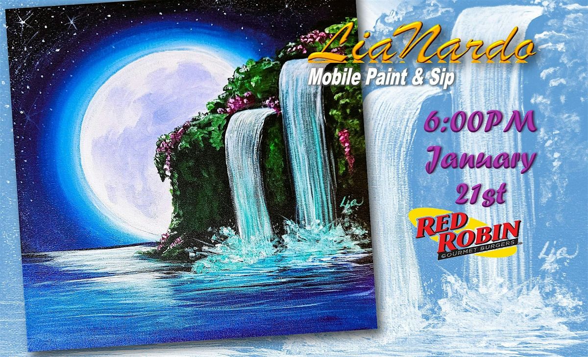 Moon Over Paradise with LiaNardo Mobile Paint & Sip at Red Robin