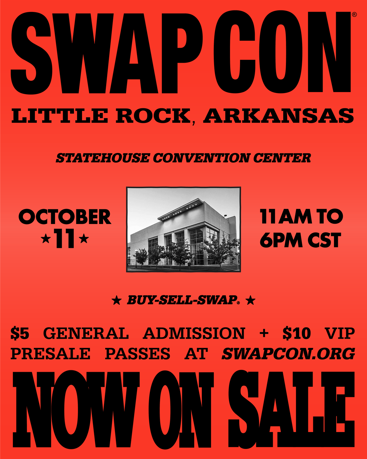 Swap Con\u00ae Little Rock Arkansas @ Statehouse Convention Center