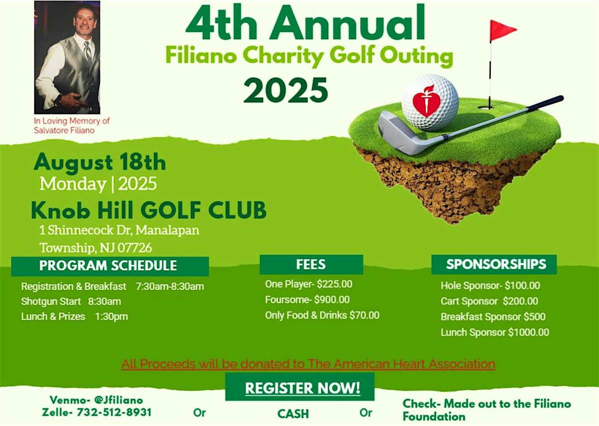 4th Annual Filiano Charity Golf Outing