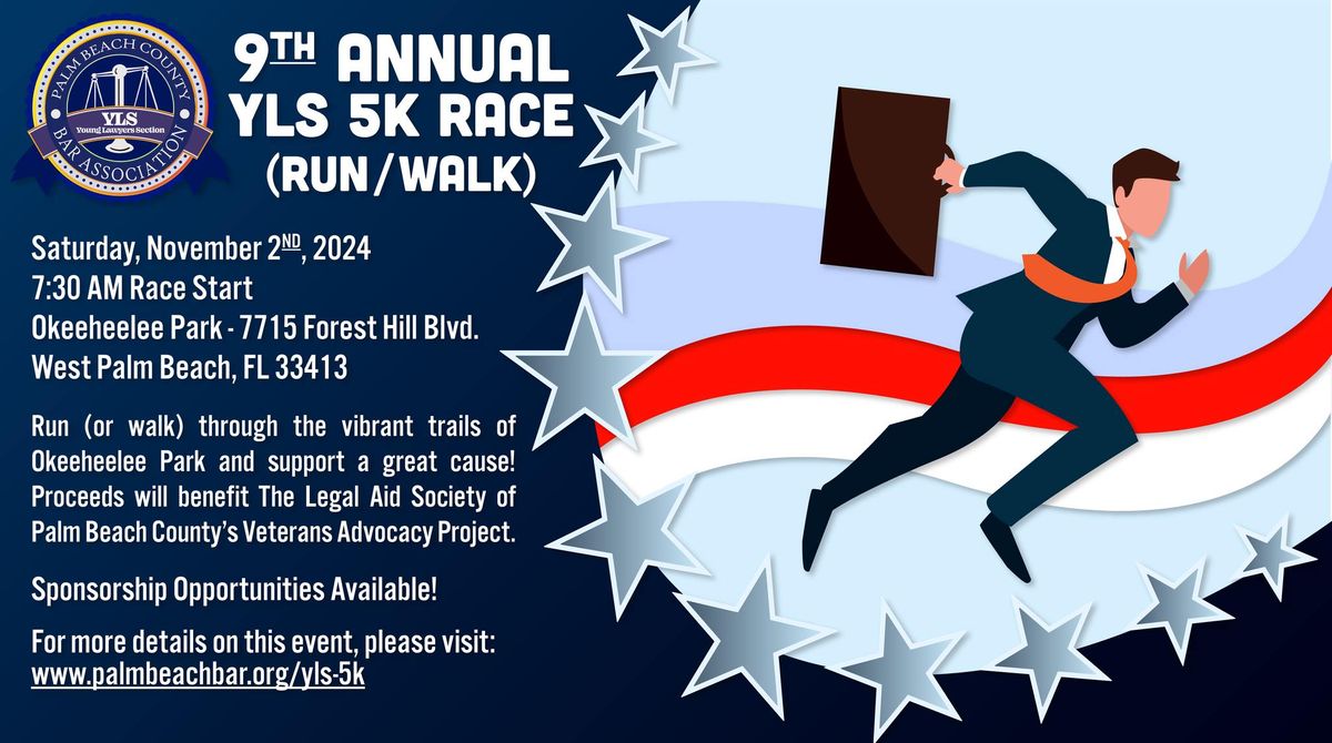 9th Annual YLS Run for Veterans\u2019 Rights 5K (Run\/Walk)