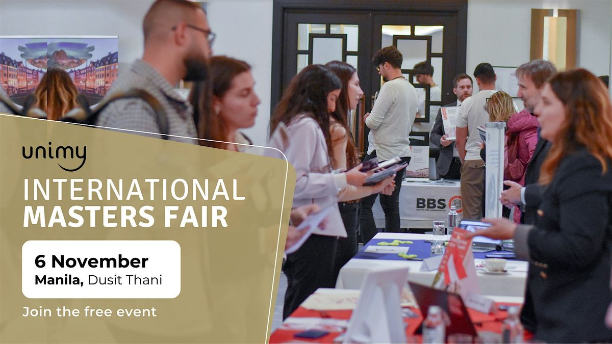 Unimy Grad Fair in Manila on November 6