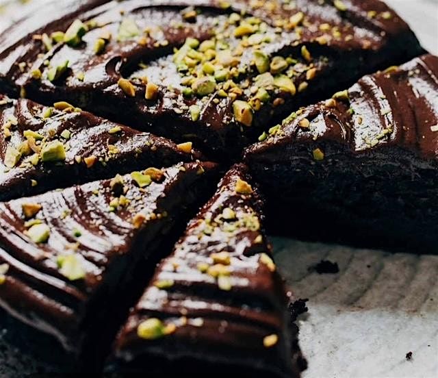Desserts for a Saturday!  Chocolate Olive Oil Cake & Lemon Ricotta Fritters