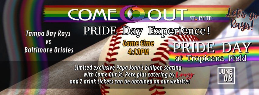 Come Out St. Pete Pride Day Experience with the Rays