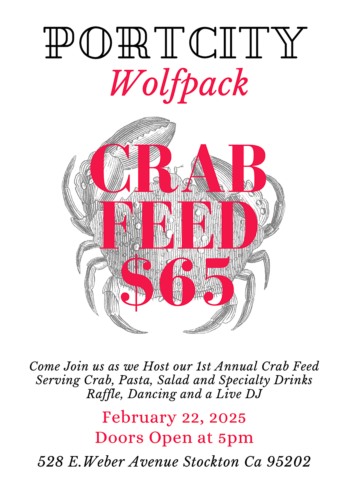 Crab feed fundraiser