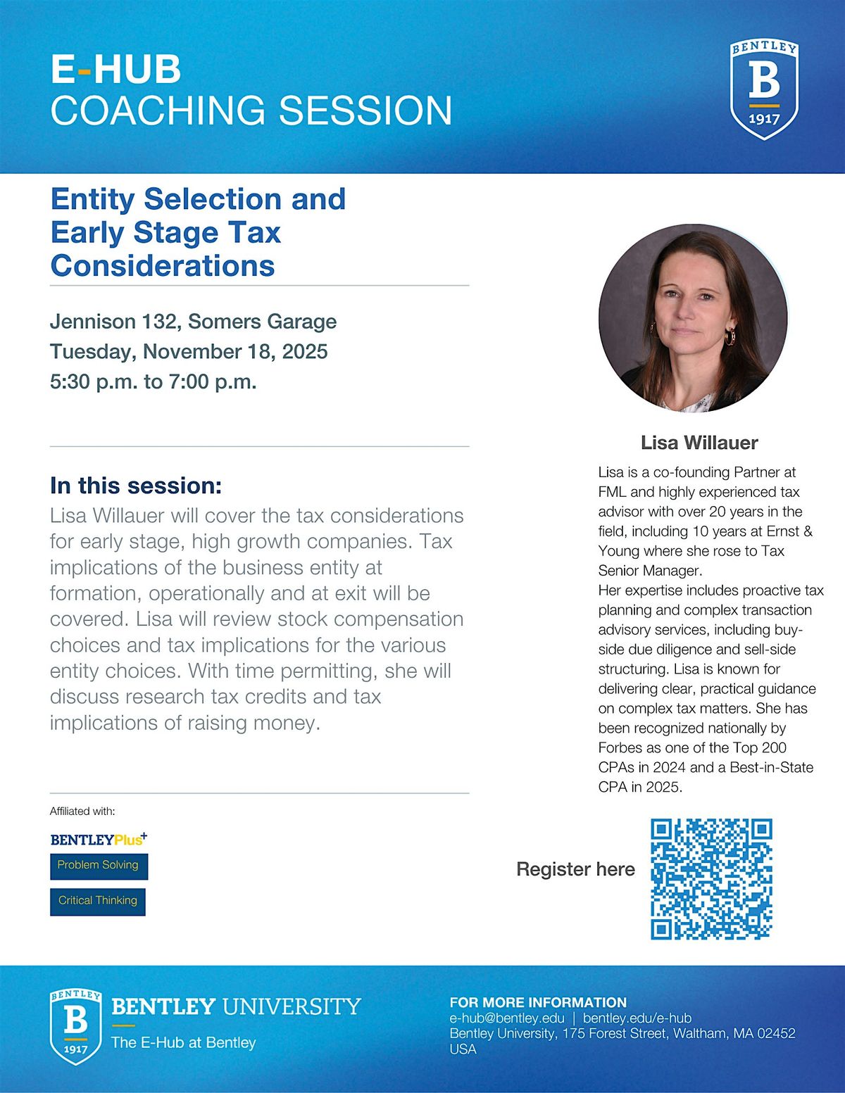 E-Hub Coaching Session with Lisa Willauer